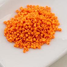 Load image into Gallery viewer, 11/0 Cylin Bead Matte- Opaque Mandarin Silk
