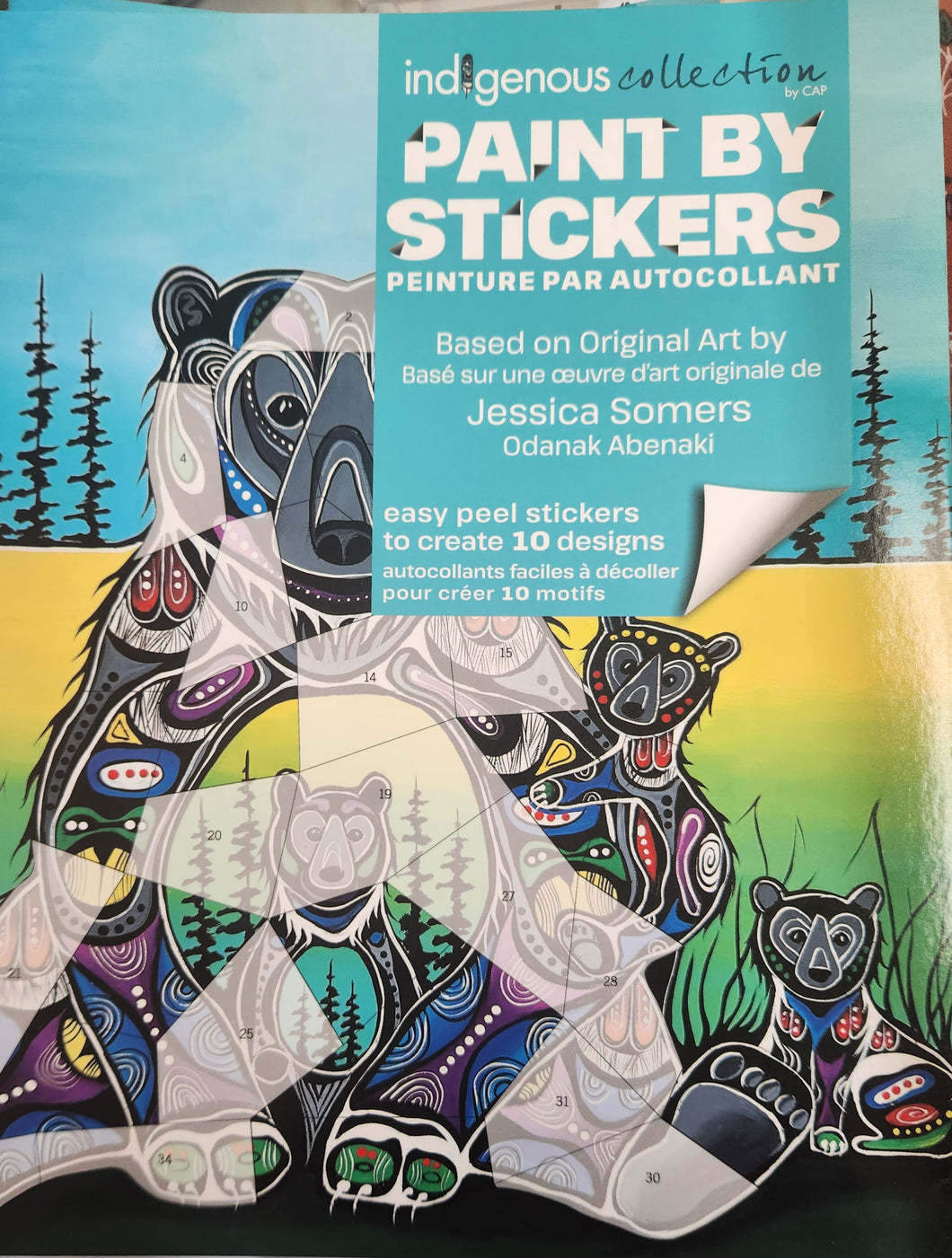 Paint by Stickers: Original Art by Jessica Somers (Odanak Abenaki)