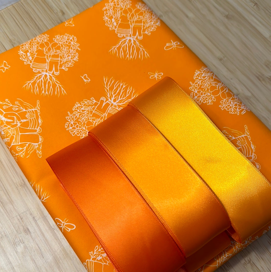 (Basic) Ribbon skirt kit (Tangerine)