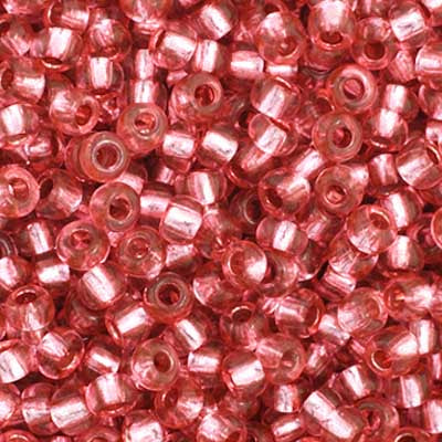11/0 Seedbead S/L Pink Dyed Sq Hole