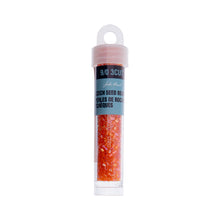 Load image into Gallery viewer, (Czech Seed Bead 9/0 3Cut Vial) Transparent Orange Luster
