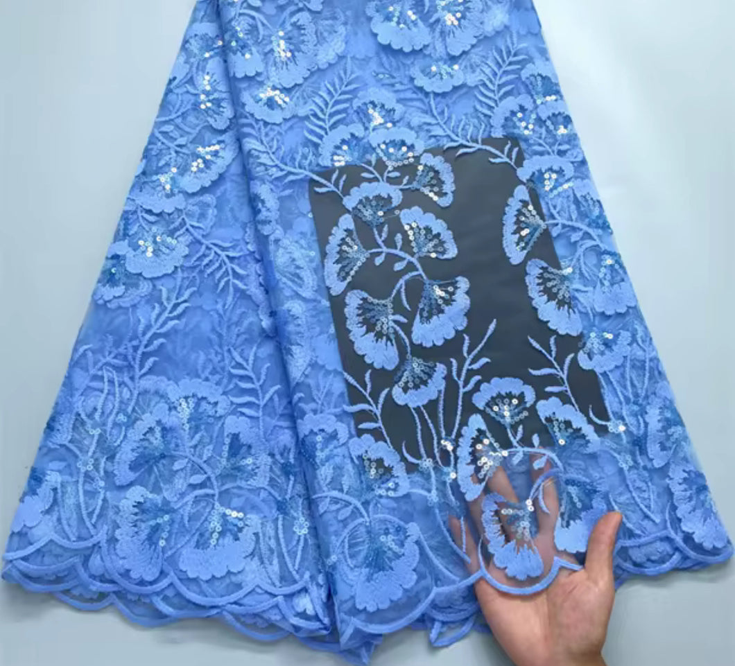 Lace - 3724 - Light Blue (PER/YARD)