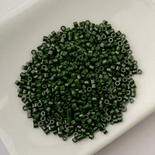 Load image into Gallery viewer, 11/0 Cylin Bead Opaque Forest Green
