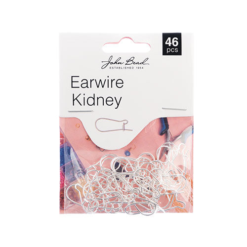 Earwire Kidney 19x10mm (silver)