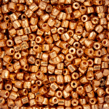 Load image into Gallery viewer, (Czech Seed Bead 9/0 3Cut Vial) Opaque Gold Metallic
