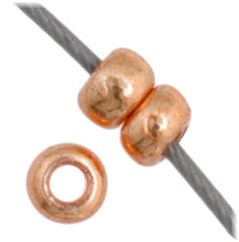 Load image into Gallery viewer, 11/0 Seedbead Dark Gold Metallic Solgel
