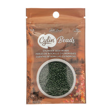 Load image into Gallery viewer, 11/0 Cylin Bead Opaque Forest Green
