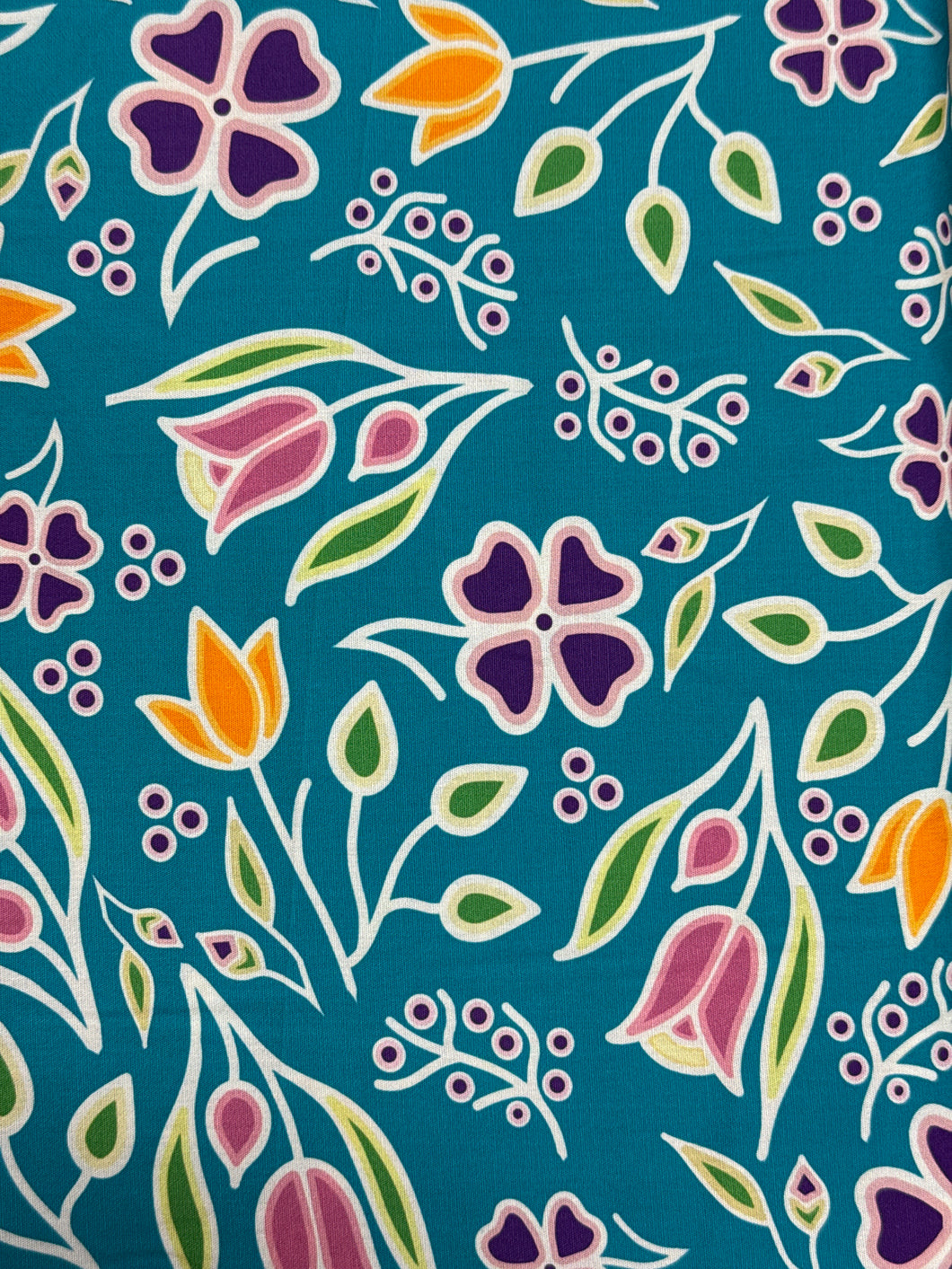 Renata Meconse Cotton - Floral Emerald