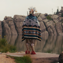 Load image into Gallery viewer, Mini Tipi - Homelands Indigenous Blanket
