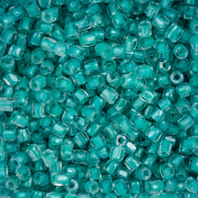 Load image into Gallery viewer, (Czech Seed Bead 9/0 3Cut Vial)Transparent Crystal Green C/L
