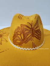 Load image into Gallery viewer, Mustard Yellow Hat (Sunflower Half Design)
