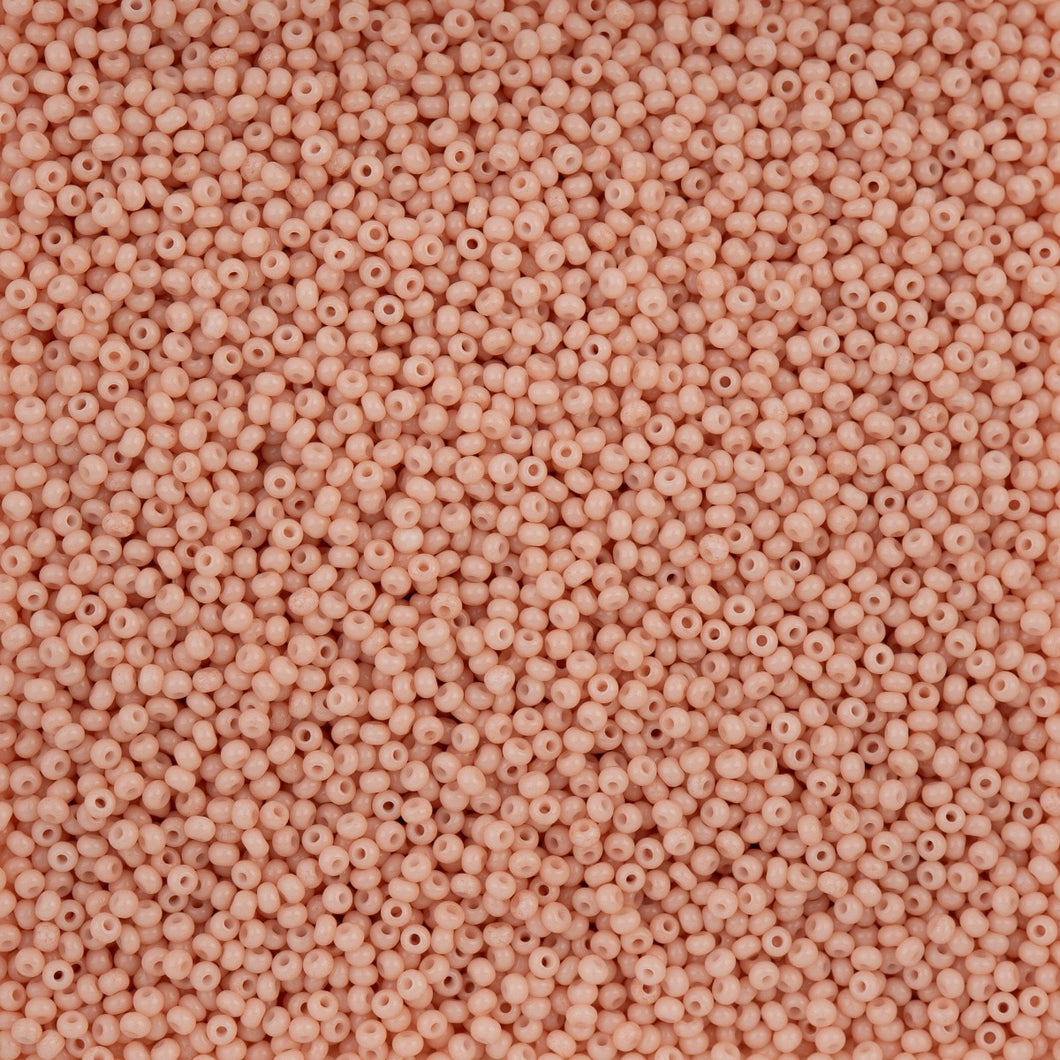 11/0 Seedbead Lt Orange Chalk Dyed Solgel