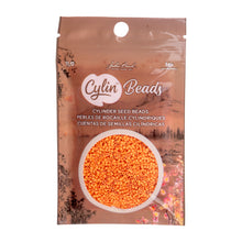 Load image into Gallery viewer, 11/0 Cylin Bead Matte- Opaque Mandarin Silk
