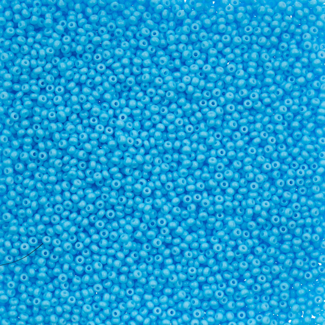 11/0 Seedbead Chalk Dyed Solgel Aqua