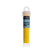 Load image into Gallery viewer, (Czech Seed Bead 9/0 3Cut Vial) Opaque Yellow Lemon
