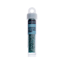 Load image into Gallery viewer, (Czech Seed Bead 9/0 3Cut Vial) Transparent Blue Zicron Luster
