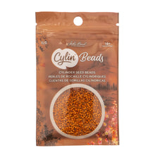 Load image into Gallery viewer, 11/0 Cylin Bead Opaque Pumpkin Orange
