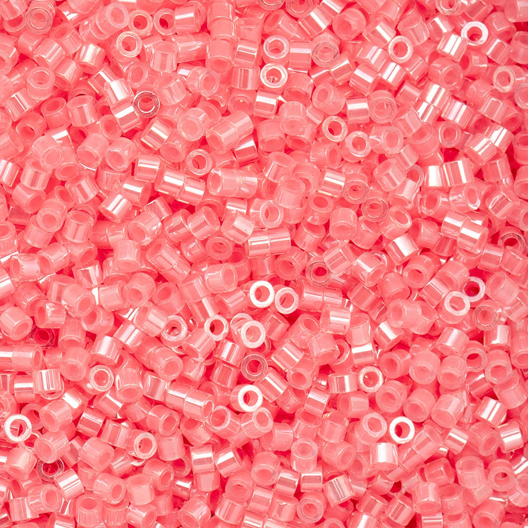11/0 Cylin Bead Rose-Pink AB Lined