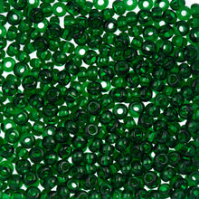 Load image into Gallery viewer, (Vial Czech Size 6/0) Transparent Medium/Dark Green
