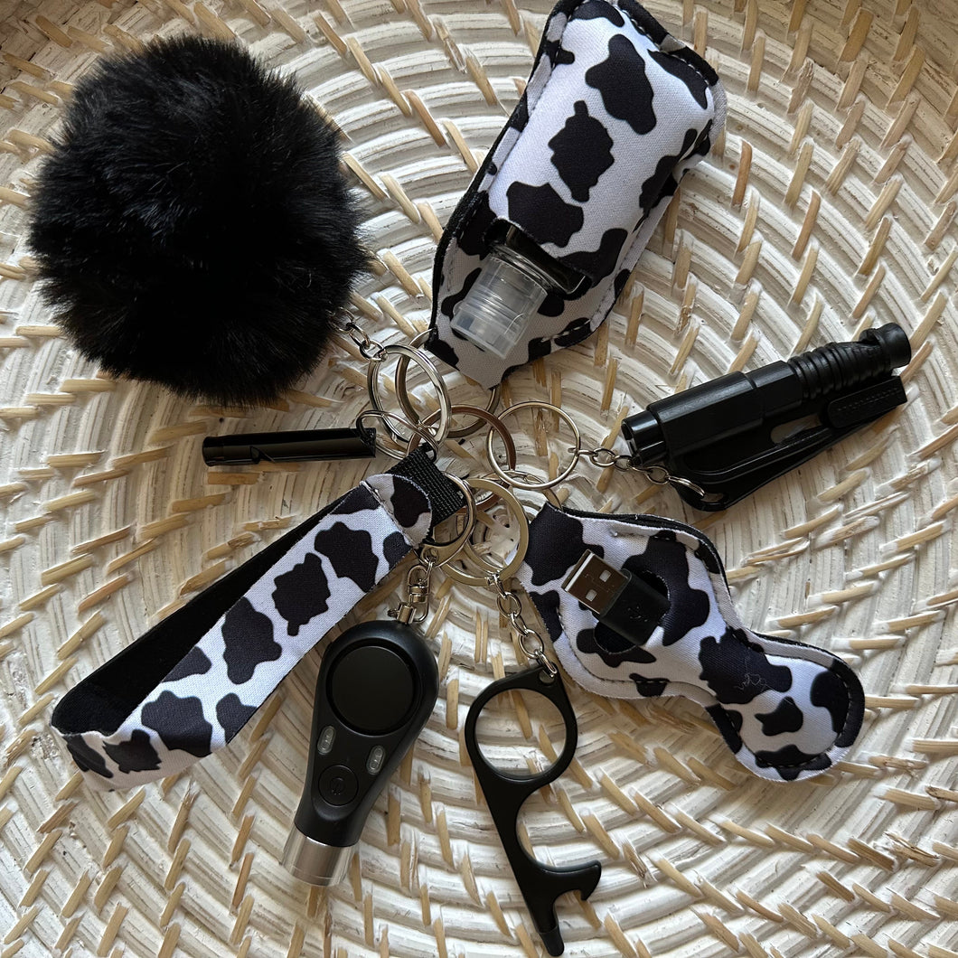 Cow Safety Key Chain
