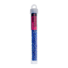 Load image into Gallery viewer, (Vial Czech Size 6/0) Transparent Dark Blue Luster
