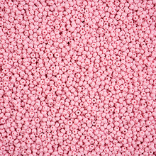 Load image into Gallery viewer, 11/0 Seedbead Permalux Dyed Chalk Lt Pink Matt
