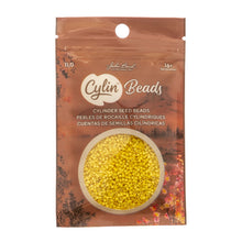 Load image into Gallery viewer, 11/0 Cylin Bead Opaque Yellow Matte
