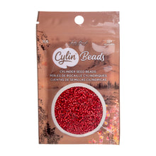 Load image into Gallery viewer, 11/0 Cylin Bead Dark Red Matte
