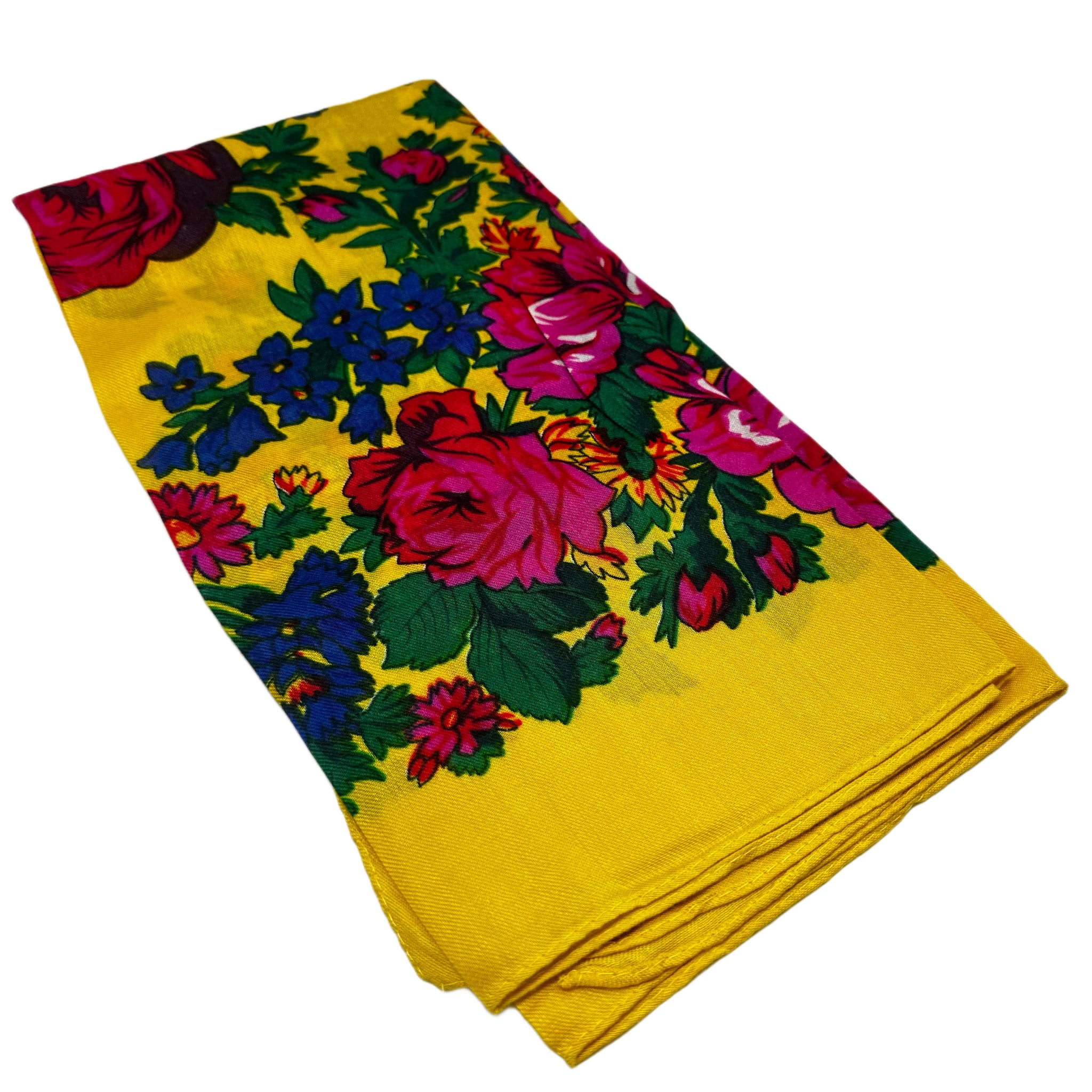 (30x30) Yellow Kokum Scarf
