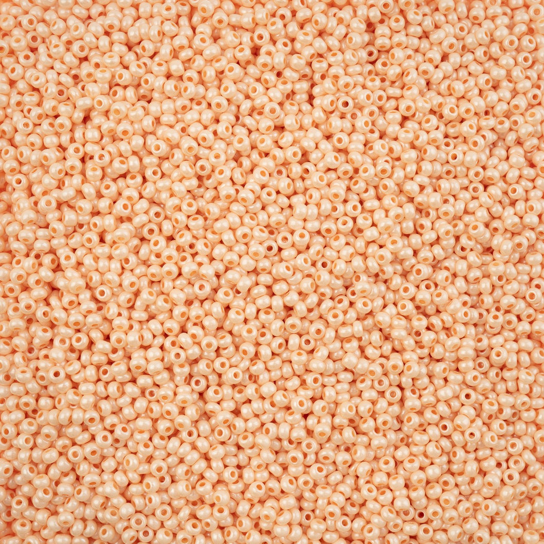 11/0 Seedbead Chalk Luster Terra Pearl Peach
