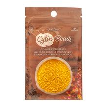 Load image into Gallery viewer, 11/0 Cylin Bead Opaque Yellow Zest
