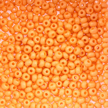 Load image into Gallery viewer, (Vial Czech Size 6/0) Opaque Light Orange Matt (Apricot) Dyed
