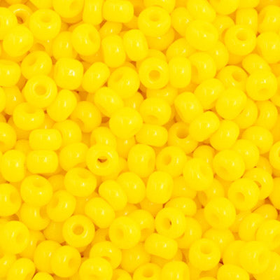 11/0 Seedbead Opaque Lemon Yellow