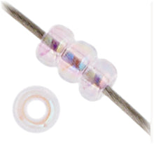 Load image into Gallery viewer, (Vial Miyuki Seed Bead 11/0) Lt. Pink AB Lined Dyed
