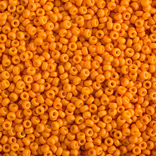 Load image into Gallery viewer, (Vial Miyuki Seed Bead 11/0) Cheddar Orange Opaque Duracoat
