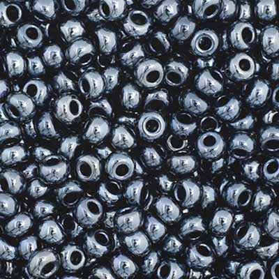 11/0 Seedbead Metallic Gunmetal