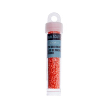 Load image into Gallery viewer, (Czech Seed Bead 9/0 3Cut Vial) Opaque Dark Orange
