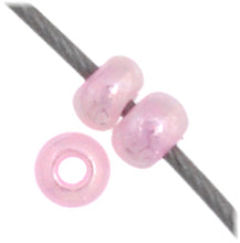 Load image into Gallery viewer, 11/0 Seedbead Opaque Pale Pink Dyed Pearl
