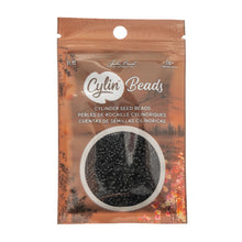 Load image into Gallery viewer, 11/0 Cylin Bead Black Matte
