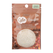 Load image into Gallery viewer, 11/0 Cylin Bead Glow in Dark AB - White to Green
