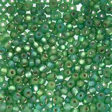 Load image into Gallery viewer, (Vial Czech Size 6/0) S/L Green Matt Rainbow
