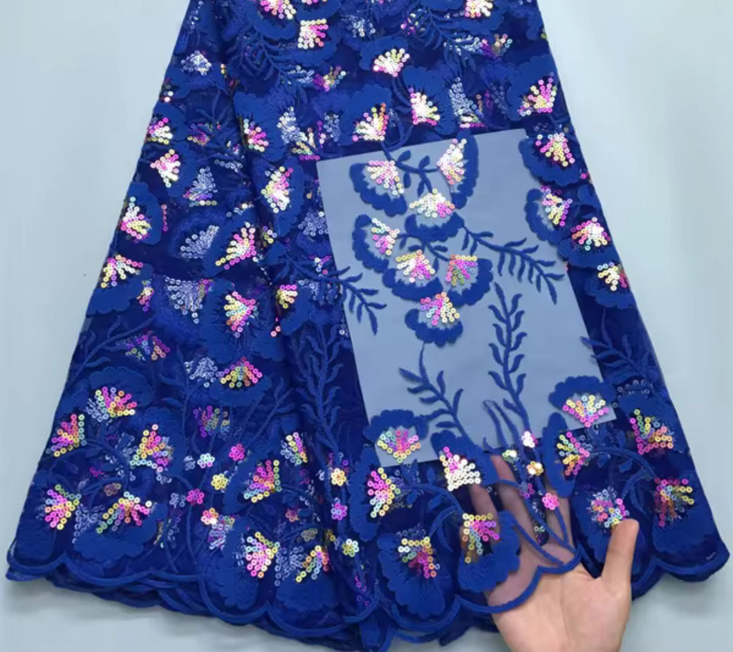 Lace - 3724 - Royal (PER/YARD)
