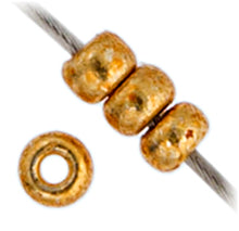 Load image into Gallery viewer, (Vial Miyuki Seed Bead 11/0) Galvaniz Duracoat Gold
