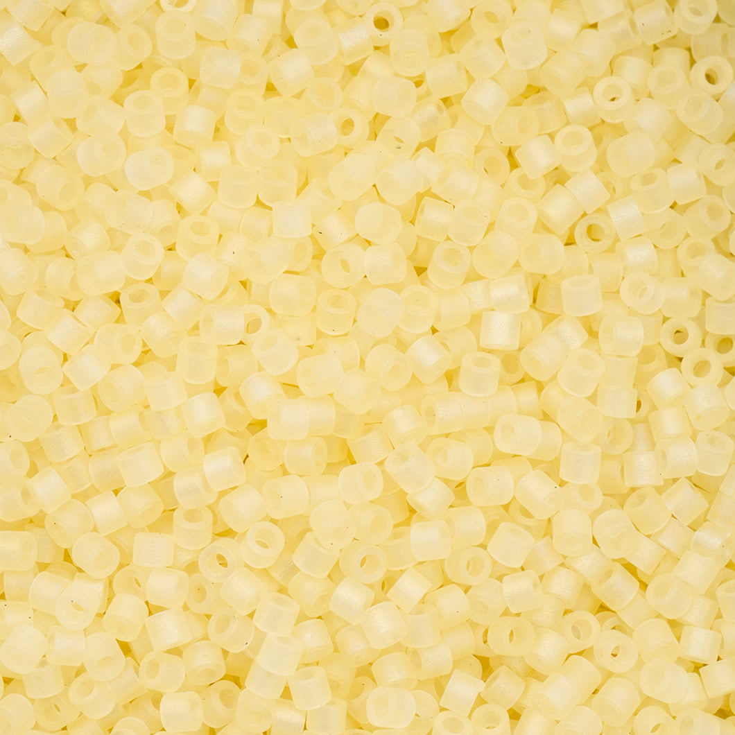 11/0 Cylin Bead Matte Macaron AB- Yellow