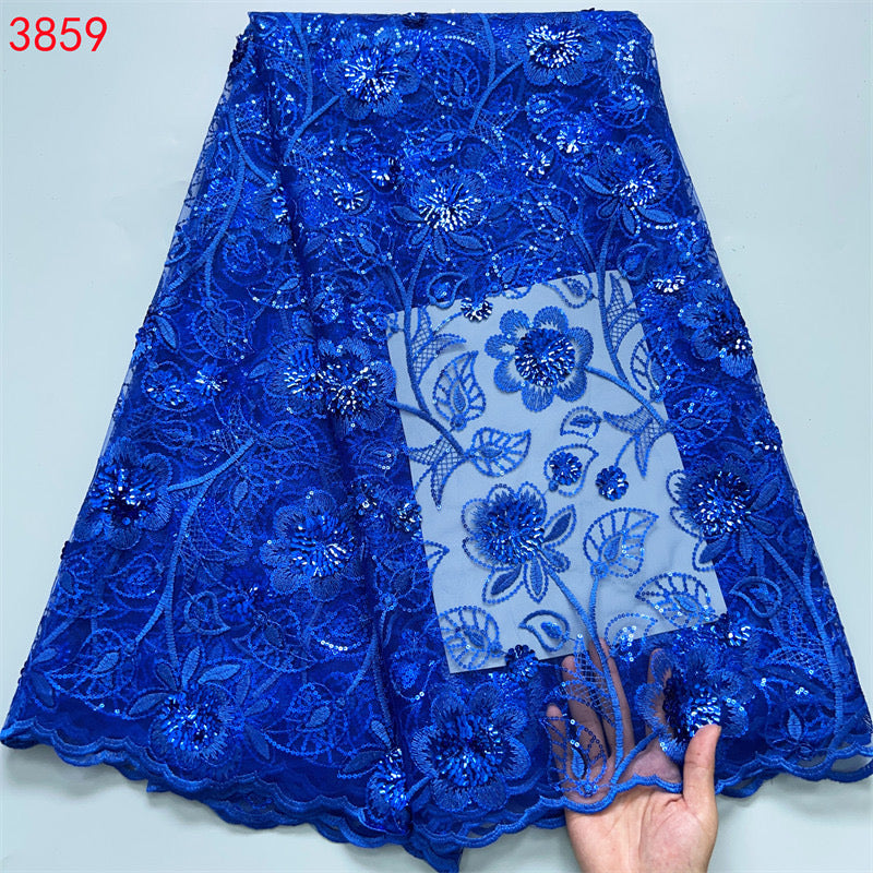 Lace - 3859 - Royal (PER/YARD)