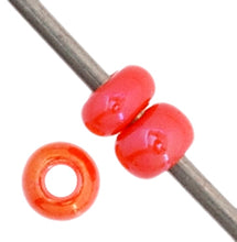 Load image into Gallery viewer, (Vial Czech Size 11) Opaque Orange Rainbow Luster
