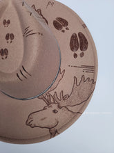 Load image into Gallery viewer, Tan Hat (Moose half design)
