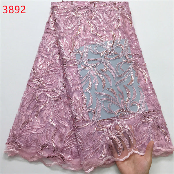 Lace - 3892 - Mauve (PER/YARD)