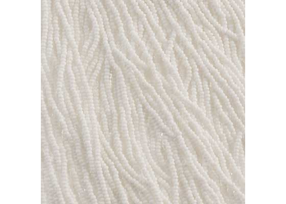 (Half Hank) Czech Seed Bead 10/0 Opaque White