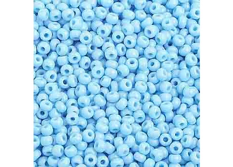 (Half Hank) Czech Seed Bead 10/0 Opaque Light Blue